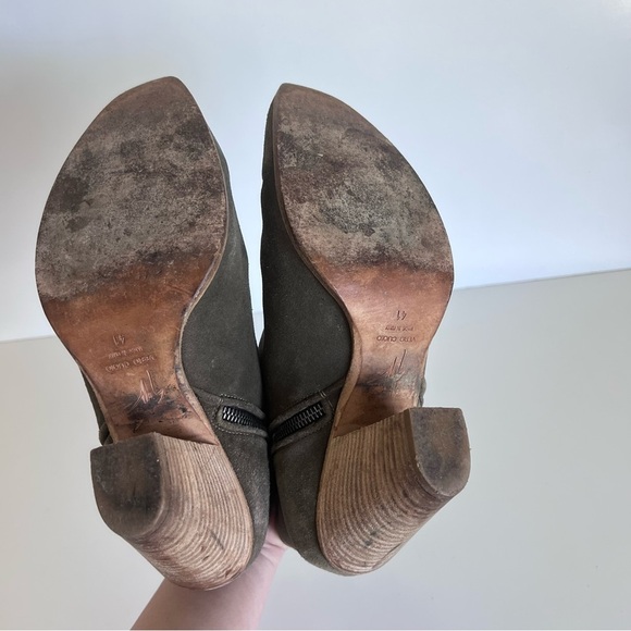 Giuseppe Zanotti Nicky Ankle Boots Suede Side Zip Pointed Toe - Picture 13 of 14